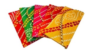 กระเป๋าคลัตช์ bandhani สำหรับซองเงิน shagun pottli สำหรับ ramadan Diwali ปีใหม่ปาร์ตี้วันวาเลนไทน์ของขวัญเงินสด - Product Image 3