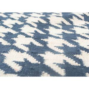 Alfombra de Lana Grande Alhambra Azul Kilim, Rectangular 9x12, Diseño Patchwork para el Hogar y Pasillo, Alfombras de Yute - ADWL-7049 (CS-01) - Product Image 3