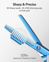 Ensemble de ciseaux de coiffure professionnels industriels pour bricolage, lames en acier inoxydable, poignées en plastique + TPR, pour hommes, femmes, animaux domestiques, maison, salon