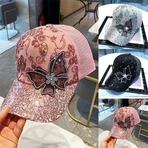 Gorra de béisbol para mujer, gorra de Hip Hop de mariposa, gorra transpirable cómoda a la moda que combina con todo, sombrero a prueba de sol - Product Image 2