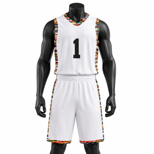 Conjunto de Uniforme para Equipo de Baloncesto, Camiseta sin Mangas y Pantalones Cortos, Ropa Deportiva de Secado Rápido - Product Image 1