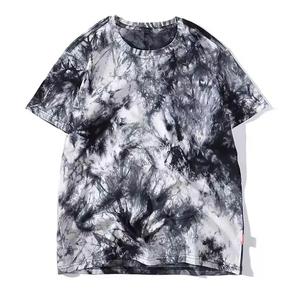 New Style Men's Casual Round Neck Short Sleeve <b>Tie</b> Dye Wholesale Design Custom Made Streetwear T Shirts For Men Casual - Product Image 5