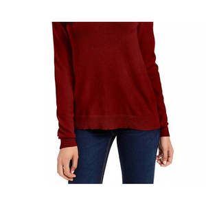 Maglione Girocollo Junior Planet Gold Taglia Grande Rosso Traspirante in Mohair Lavorato a Maglia con Stampa Moda Coreana per l'Autunno - Product Image 3