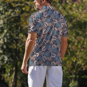 Men's Casual Short Sleeve for Shirts Compressed Breathable 3D Pattern Plus Size OEM Logo Custom Print Eco-Friendly Fashion - Product Image 3