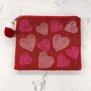 Modern <b>Seed</b> Beads Embroidery Coin Pouch For Women And Girls Beautiful Floral Beaded Coin Purse With Zipper Pocket - Product Image 6