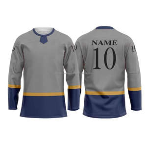 Maillot de hockey sur glace personnalisé de haute qualité, respirant, à séchage rapide, en gros, pour hommes, sublimation, maillot de hockey sur glace lavé - Product Image 5
