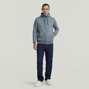 Personalizado 280 gramos 100% algodón grueso peso pesado Regular Fit cremallera Sudadera con capucha hombres Casual sólido alta calidad Invierno Polar servicio OEM - Product Image 2