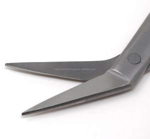 Tijeras Quirúrgicas Dentales para Encías Iris de 4.5" Anguladas, Micro Tijeras para Tejido de Acero Inoxidable, Manuales, Certificación CE ISO, OEM ODM, Venta al por Mayor - Product Image 3