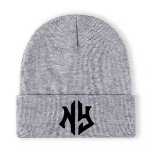 Gorro de invierno con estampado de logotipo personalizado, gorro de calavera acrílico a la moda para hombres y mujeres, estilo callejero, tejido cálido para ropa deportiva de negocios - Product Image 3