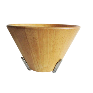Cuencos nórdicos de madera de mango para servir alimentos con asa de metal, forma redonda, para frutas y ensaladas, para decoración de la mesa de comedor de la cocina. - Product Image 2