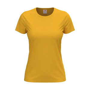 T-shirt uni à manches courtes et col rond de haute qualité pour femmes T-shirt ajusté T-shirt basique respirant - Product Image 2