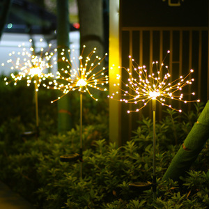 <span class=keywords><strong>Lampe</strong></span> de sol LED <span class=keywords><strong>solaire</strong></span>, décorative, en forme de pissenlit, pour jardin, style moderne et épuré, en métal, pour table à manger - Product Image 1