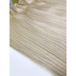 Venta caliente máquina trama 613 blanqueado color Super doble 8-40 pulgadas extensiones de cabello humano crudo cutícula alineada vietnamita - Product Image 5