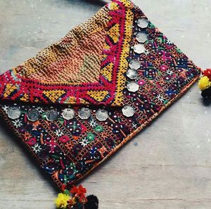 UNIQUE Style bohème broderie perle soirée pochettes à main fantaisie Design doublure en gros - Product Image 4