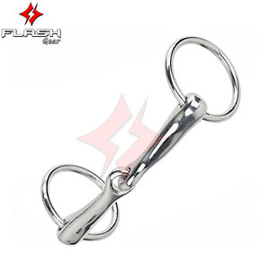 Premium 4 pulgadas Pony Ring Snaffle Bit Durable Acero inoxidable Horse Bit Cómodo Control efectivo Pony Riding Training - Product Image 5