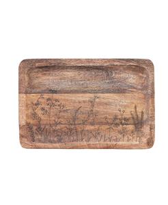 Plateau de service en bois naturel de taille personnalisée plateau en bois planche à charcuterie pour pendaison de crémaillère cadeau unique et écologique - Product Image 1