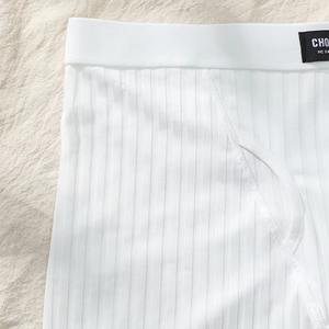 Venta al por mayor corto Boxer forma del cuerpo de cintura alta mujeres ropa interior bragas blancas señora deportes Boxers con bolsillo - Product Image 6