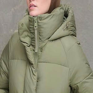 แจ็คเก็ตขนเป็ดสไตล์วินเทจสำหรับผู้ชายเสื้อโค้ทผ้าเดนิมแวววาวคอตั้งโลโก้ด้านหน้าสำหรับฤดูหนาวแบบมืออาชีพ - Product Image 4