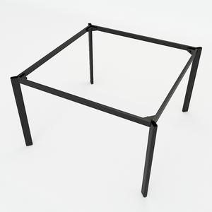 BFCBOV17-Base de Mesa Ovalada de Hierro de 120x120cm con 2 Patas, Accesorio para Abrigos de Mujer - Product Image 1