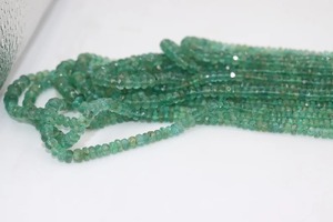 Cuentas facetadas de esmeralda zambiana de 20 pulgadas, 100% naturales, gemas Mehrajudin AA-35, certificadas por terceros para la fabricación de joyas. - Product Image 3