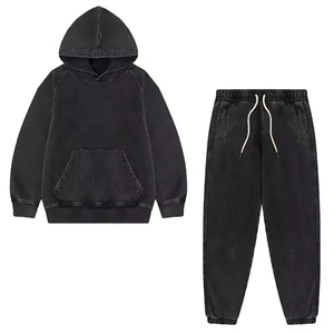 ชุดวอร์มสำหรับผู้ชายสีพื้นระบายอากาศได้ดีชุดวอร์มสไตล์ฤดูหนาวสีพื้นสำหรับผู้ชาย - Product Image 1