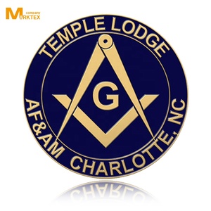 Épinglettes maçonniques personnalisées en usine Insigne en métal personnalisé Logo Promotion Épingle cadeau - Product Image 2