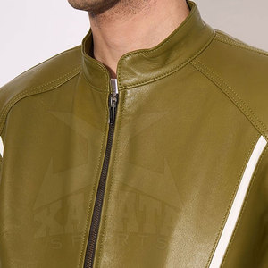 Chaqueta Casual de Invierno para Hombre, Servicio OEM, Transpirable, de Cuero Ligero, con Cuello Alto, Personalizable - Product Image 4