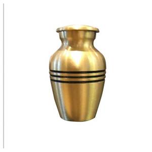 Urne de crémation en métal blanc de qualité exportée Urne funéraire artisanale pour cendres fabriquée en Inde - Product Image 4