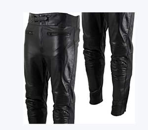 Pantalones de Motocicleta para Hombre, Estilo Urbano, Corte Ajustado, Rectos, de Cuero Impermeable de Alta Calidad, Color Sólido, MOQ Bajo - Product Image 6