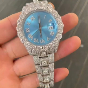 High Quality Iced DEF Lab Moissanite Diamond <b>Watch</b> Colorless Diamond Hip Hop Style Automatic Manual Mechanical Business Style - Product Image 5