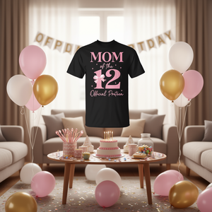 Maglietta ufficiale con fiocco per la ragazza di 12 anni, speciale per la mamma, per la celebrazione unica del 12° compleanno - Product Image 3