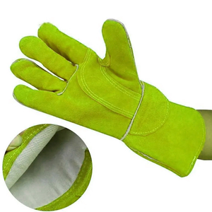 Gants de travail de soudeur de sécurité à la main BBQ résistants à la chaleur et ignifuges sur mesure gants de travail de soudage en cuir de vache robuste - Product Image 4