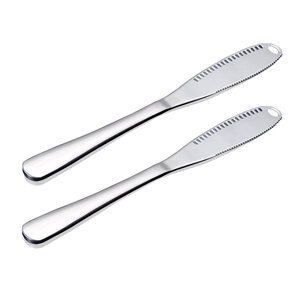 Juego de rebanadoras de cuchillos de queso de acero inoxidable, fábrica de cuchillos de mantequilla, venta al por mayor, cuchillo de mantequilla de acero inoxidable de 4 piezas para Cocina - Product Image 4
