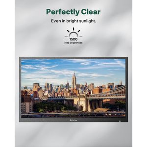 32-Inch Smart Outdoor <b>TV</b> with Full Sun Visibility 1500 Nits Brightness Waterproof Voice Control Remote for Patio Deck - Product Image 4
