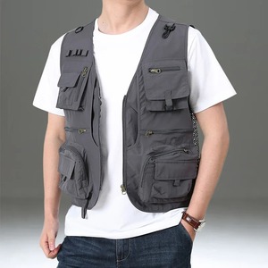 เสื้อกั๊กสำหรับผู้ชาย, เสื้อกั๊กสำหรับใส่ตกปลาเดินเขาแบบยุทธวิธี14กระเป๋าสำหรับฤดูร้อน - Product Image 2