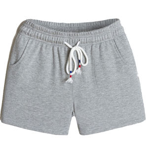 2025 mujeres algodón Jersey peso ligero corto bordado logo transpirable 100% algodón Streetwear mujeres pantalones cortos al por mayor - Product Image 6