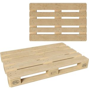 Palette Euro en bois de pin EPAL, entrée 4 voies, structure robuste de haute qualité pour l'expédition et le stockage industriels avec licence EPAL - Product Image 2