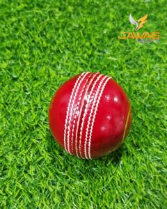 Pelota de críquet roja de cuero cosida a mano, duradera - Product Image 5