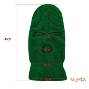 Cache-cou d'hiver unisexe en tricot, masque balaclava en acrylique, chaud, avec logo personnalisé - Product Image 6
