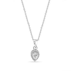 Pendentif Zarkan Tendance en Diamant Américain, Argent 925, Goutte d'Eau, Plaqué Rhodium Or Rose Blanc, Orné d'une Perle Principale, Idéal pour les Fiançailles - Product Image 1