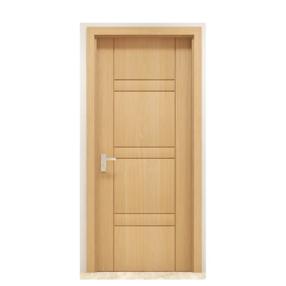 Vietnam Supplier Wholesale Price House Hotel Interior Room Waterproof wpc Wood Door for Apartment Home Modern Design Soundproof