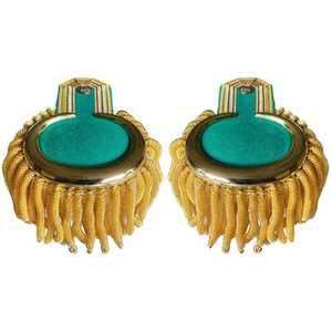 Hombreras de la Edición Oro de Suecia, Hombreras con Hilo Dorado para Oficiales, Detalles con Hilo, Flecos de Hilo Dorado - Product Image 2