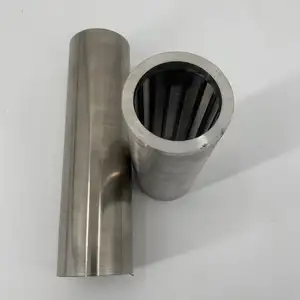 4 "6" 8 "10" 12 "pollici diametro SS304L 1mm fessura apertura cuneo filo filtro tubo Johnson schermo setaccio tubo