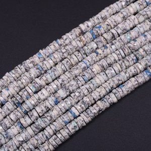 Cuentas de Jaspe K2 Facetadas en Forma de Disco Heishi de 6-7mm, Hilo Natural para la Fabricación de Joyas, Collares y Pulseras, Estilo Boutique 2026 - Product Image 4