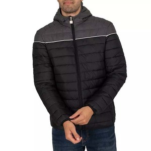 Ventes en gros de vestes d'hiver personnalisées pour homme, col à capuche, rembourrage en duvet, haute qualité, style tendance, nouvelle collection, vestes matelassées grande taille pour homme 2025 - Product Image 2