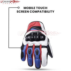 Gants de moto compatibles avec écran tactile pour utilisation sur Smartphone Gants de moto de course professionnels avec support de poignet - Product Image 5