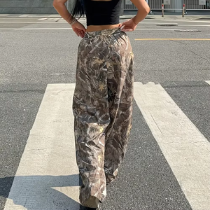 Pantalon de survêtement ample personnalisé pour femme, imprimé jungle, décontracté, jogging, entraînement - Product Image 3