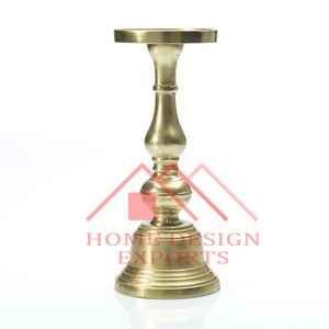 Bougeoirs en or de table de taille standard, dernier modèle, meilleurs vendeurs, chandeliers en or décoratifs, centres de table - Product Image 1