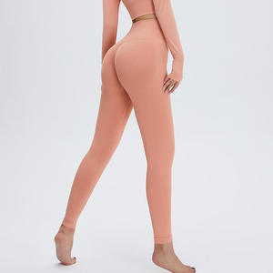 Leggings Scrunch Butt en Coton 100% Personnalisés pour Femmes Vêtements de Sport Respirants Taille Haute Contrôle du Ventre Pantalons de Yoga Fitness - Product Image 4