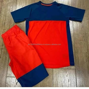 Fourniture d'usine t-shirt et ensemble court uni deux tons été hommes t-shirt et ensemble court streetwear ensembles courts pour hommes - Product Image 1